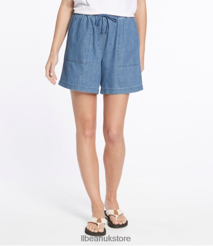 Clothing L.L.Bean Sunwashed Shorts Stonewashed Women 0VRR66232