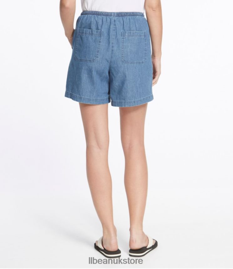Clothing L.L.Bean Sunwashed Shorts Stonewashed Women 0VRR66232