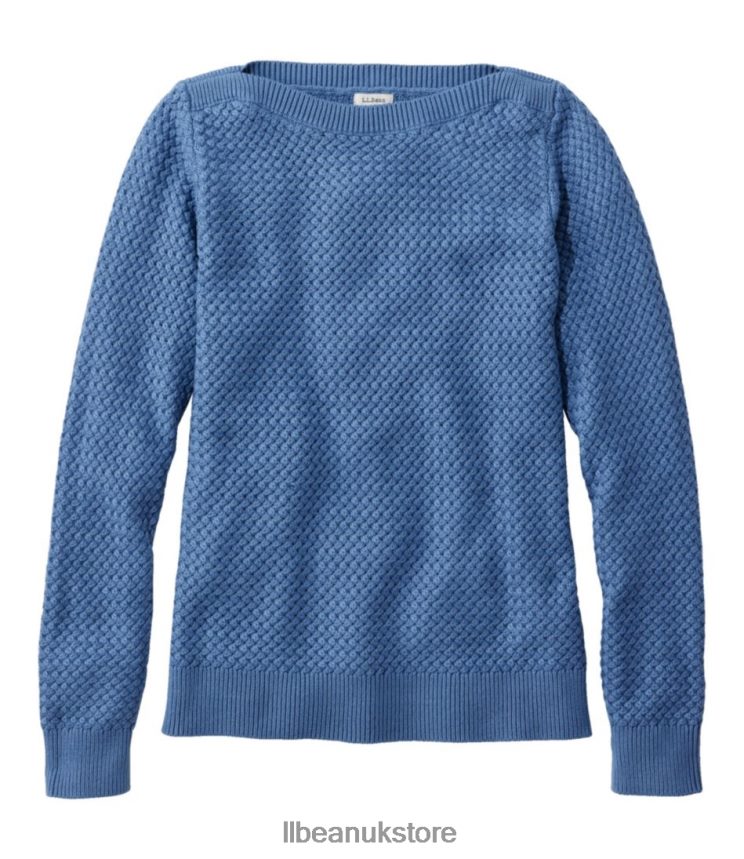 Clothing L.L.Bean Basketweave Sweater Moonlight Blue Women 0VRR664822
