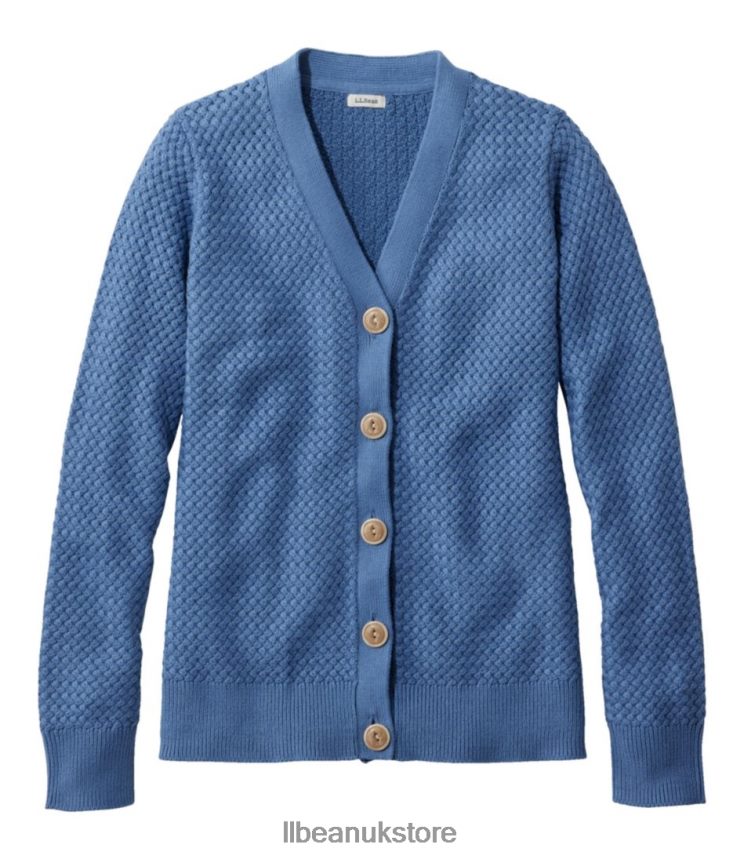 Clothing L.L.Bean Basketweave Sweater Moonlight Blue Women 0VRR665022