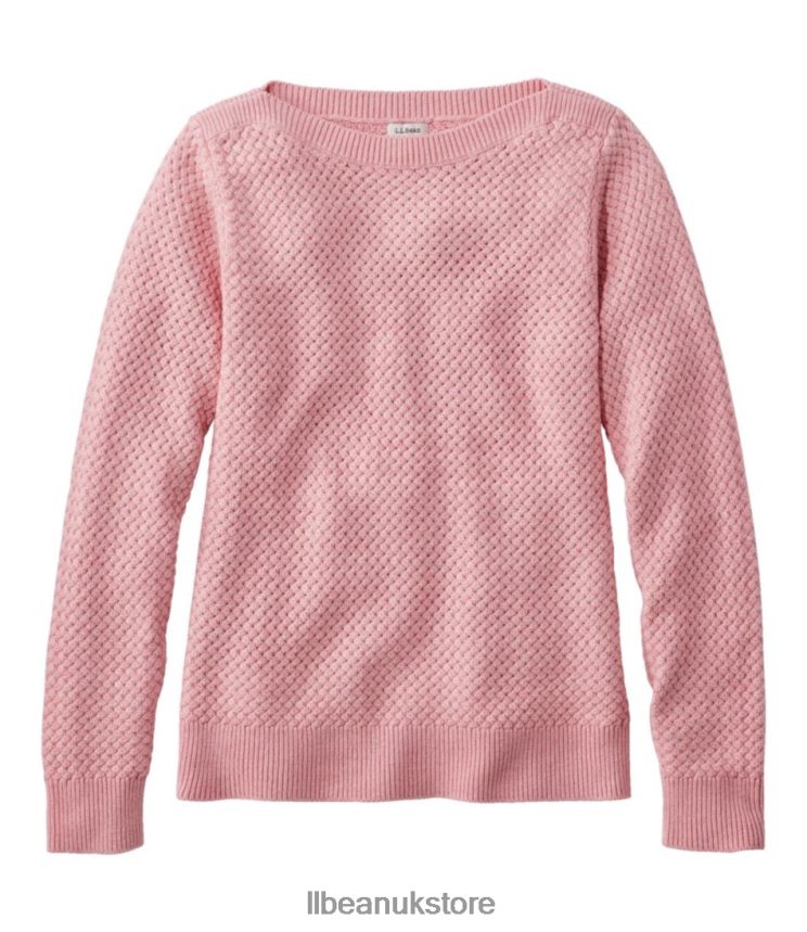 Clothing L.L.Bean Basketweave Sweater Rose Wash Women 0VRR666550