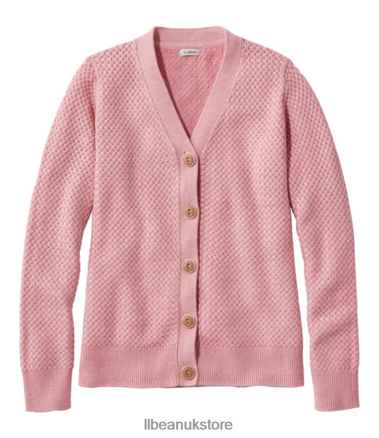Clothing L.L.Bean Basketweave Sweater Rose Wash Women 0VRR666641