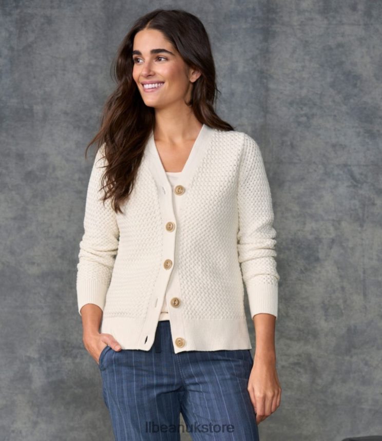 Clothing L.L.Bean Basketweave Sweater Soft Spruce Heather Women 0VRR665996