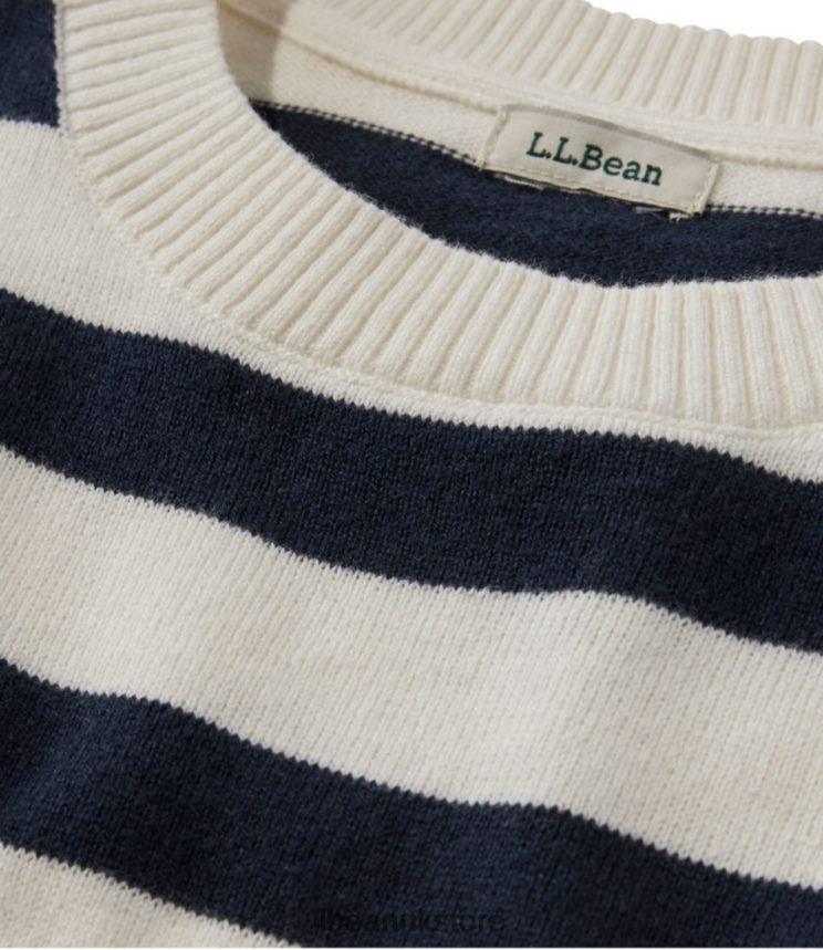 Clothing L.L.Bean Cotton/Cashmere Sweater Classic Navy Women 0VRR66711