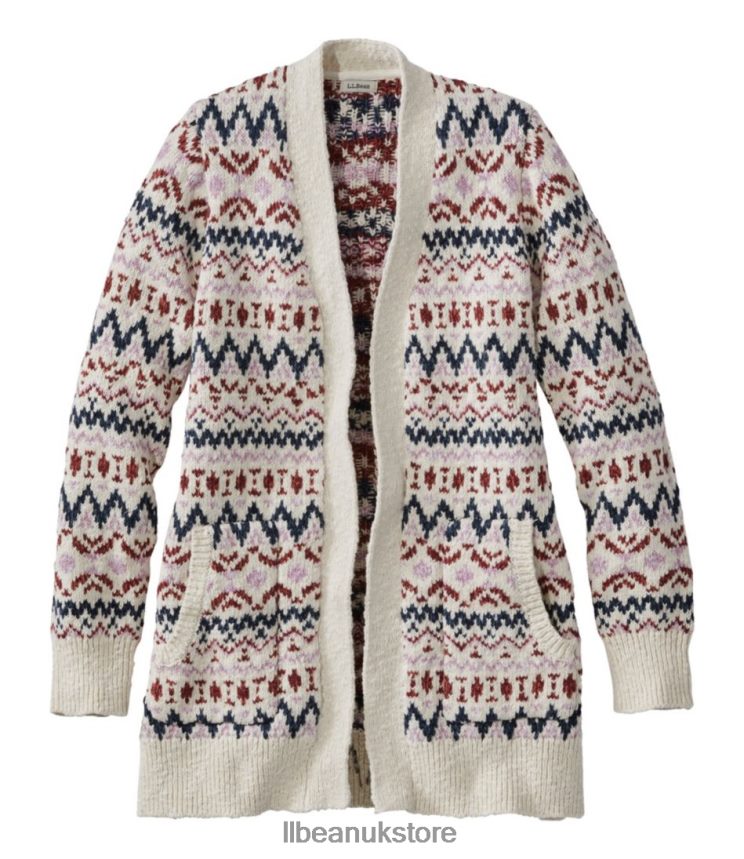 Clothing L.L.Bean Cotton Ragg Sweater Cream Women 0VRR665911
