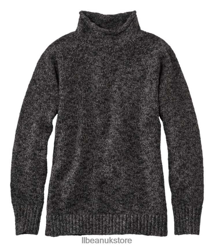 Clothing L.L.Bean Cotton Ragg Sweater Darkest Gray Women 0VRR665927