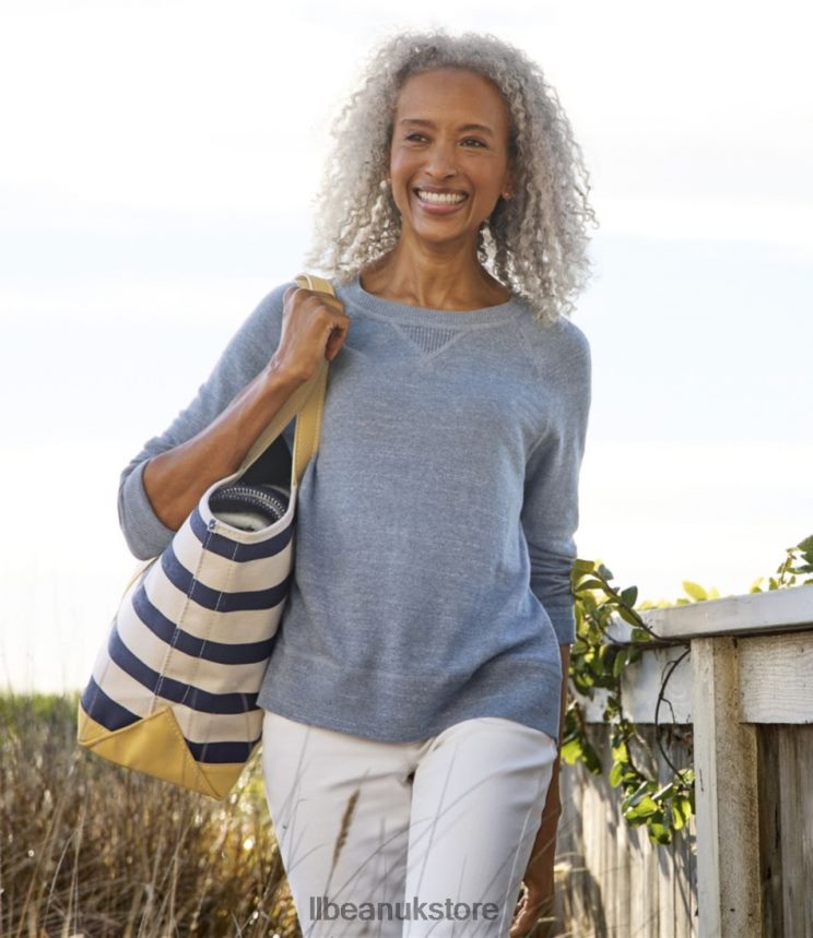 Clothing L.L.Bean Organic Cotton Slub Sweater Rose Wash Women 0VRR664736