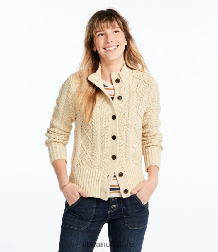 Clothing L.L.Bean Signature Cotton Fisherman Sweater Charcoal Heather Women 0VRR665936