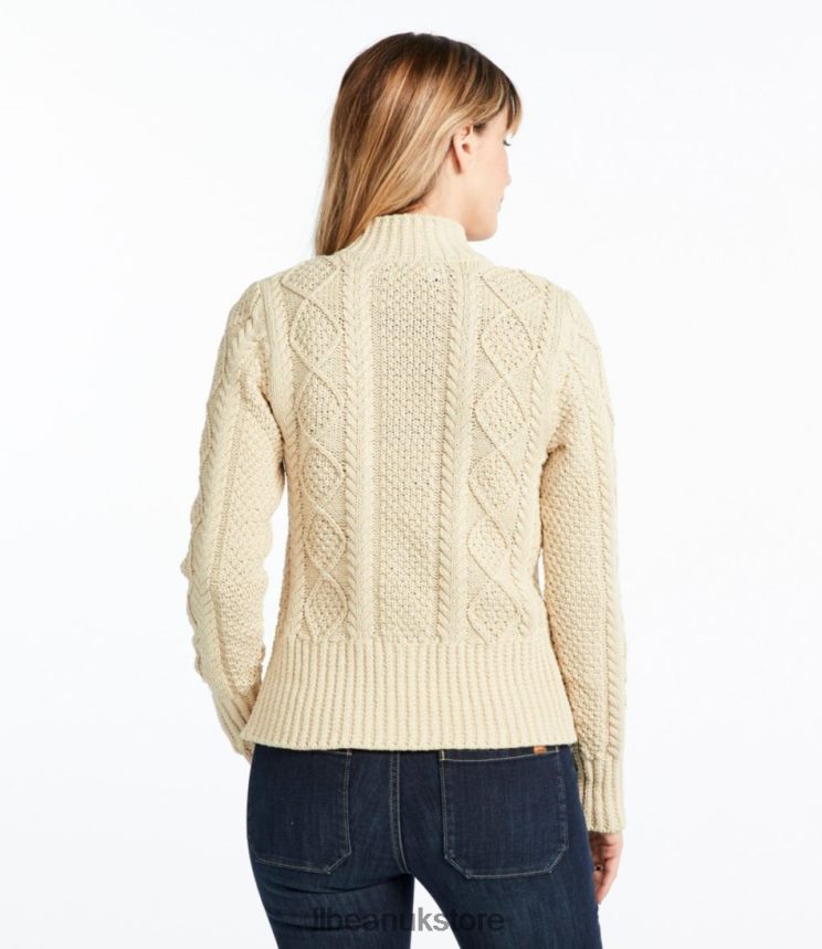 Clothing L.L.Bean Signature Cotton Fisherman Sweater Charcoal Heather Women 0VRR665936