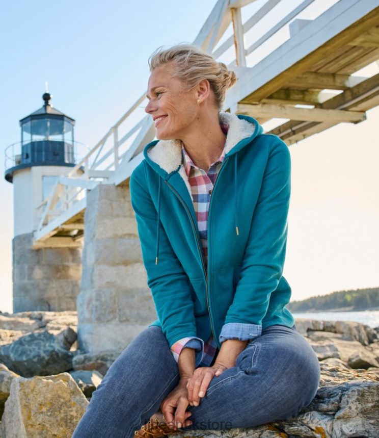 Clothing L.L.Bean 1912 Sweatshirt Camp Green Women 0VRR66734