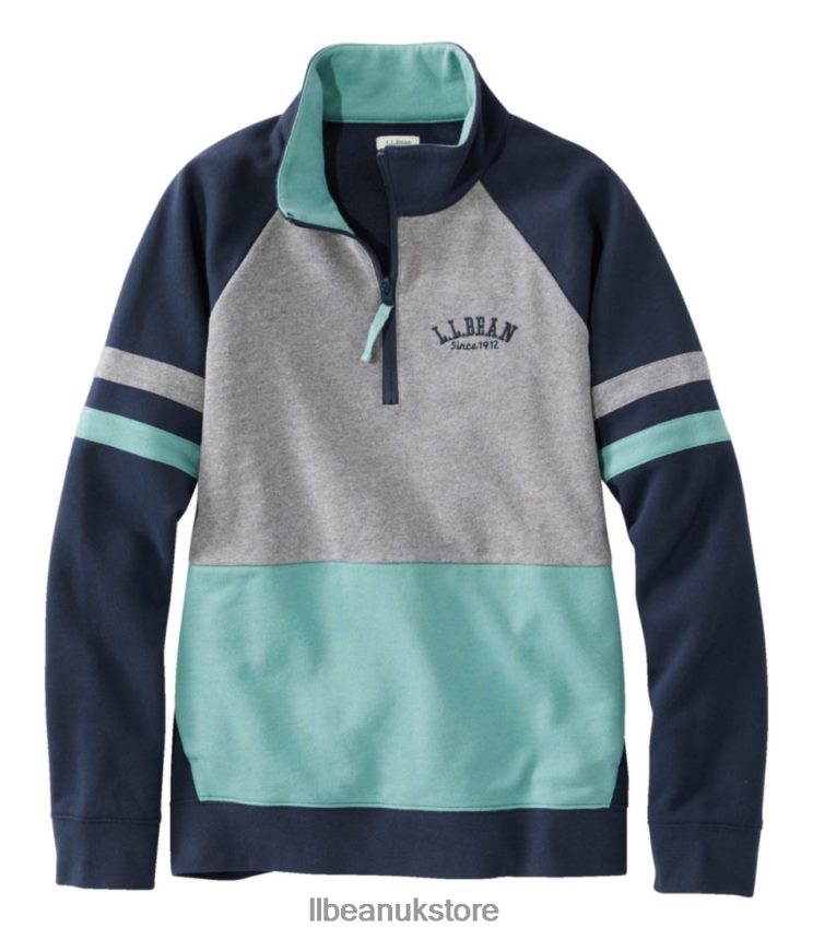 Clothing L.L.Bean 1912 Sweatshirt Classic Navy/Sea Pine Women 0VRR663053