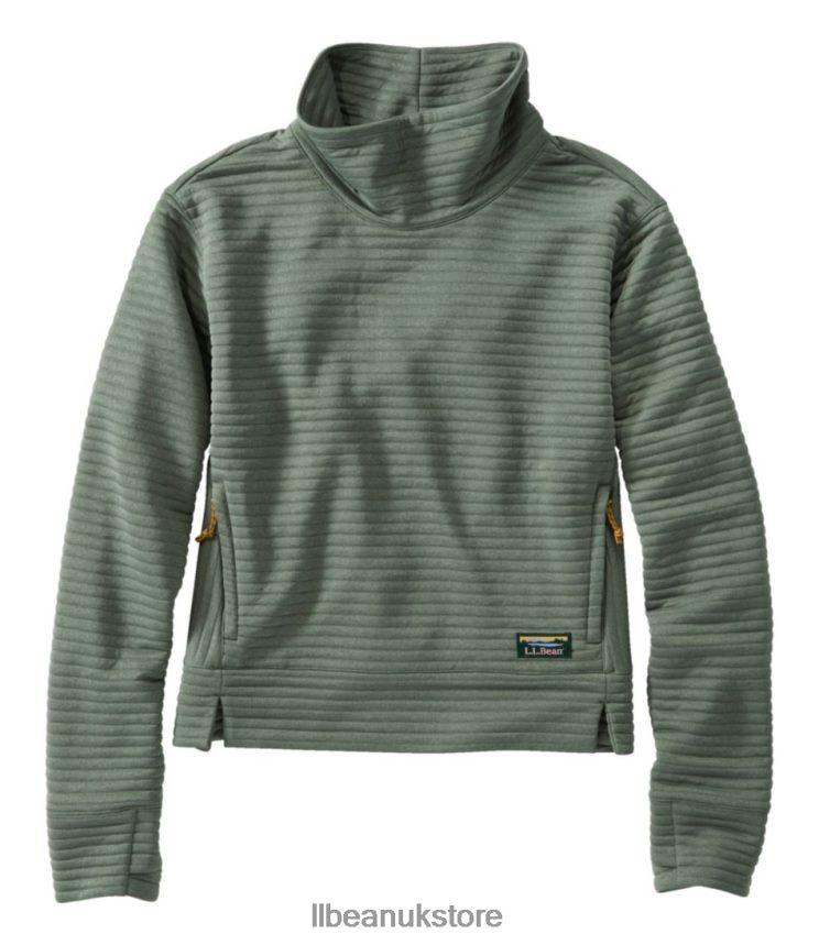 Clothing L.L.Bean Airlight Pullover Sea Green Heather Women 0VRR665908