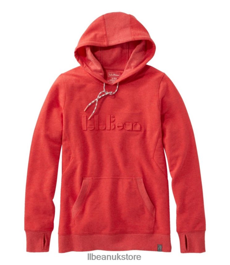 Clothing L.L.Bean Cozy Camp Hoodie Ember Heather Embossed Logo Women 0VRR66411