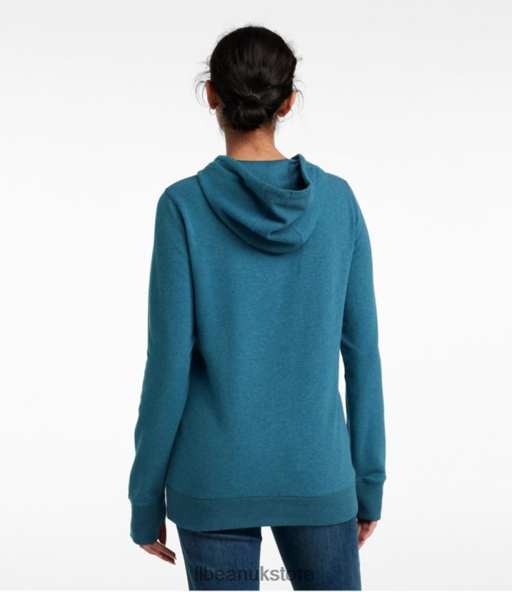 Clothing L.L.Bean Cozy Camp Hoodie Ember Heather Embossed Logo Women 0VRR66411