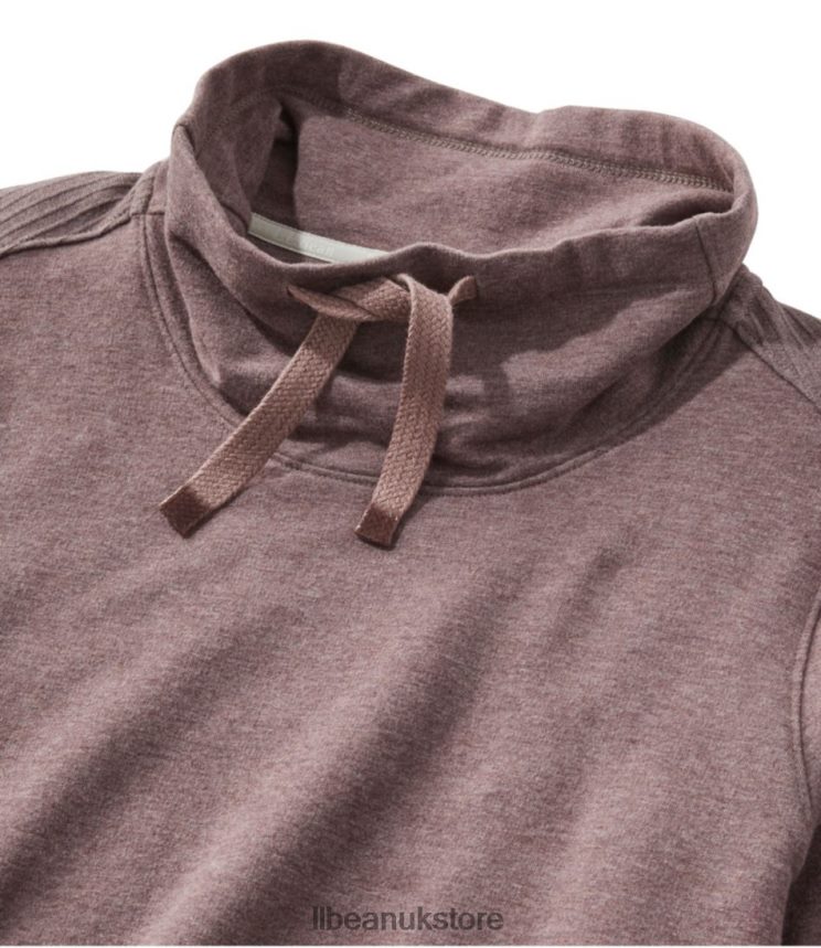 Clothing L.L.Bean Cozy Mixed-Knit Pullover Gray Birch Heather Women 0VRR664613