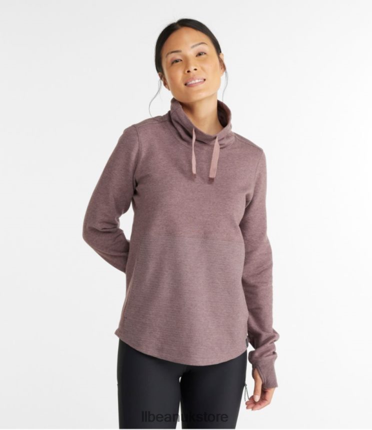 Clothing L.L.Bean Cozy Mixed-Knit Pullover Toffee Heather Women 0VRR6650