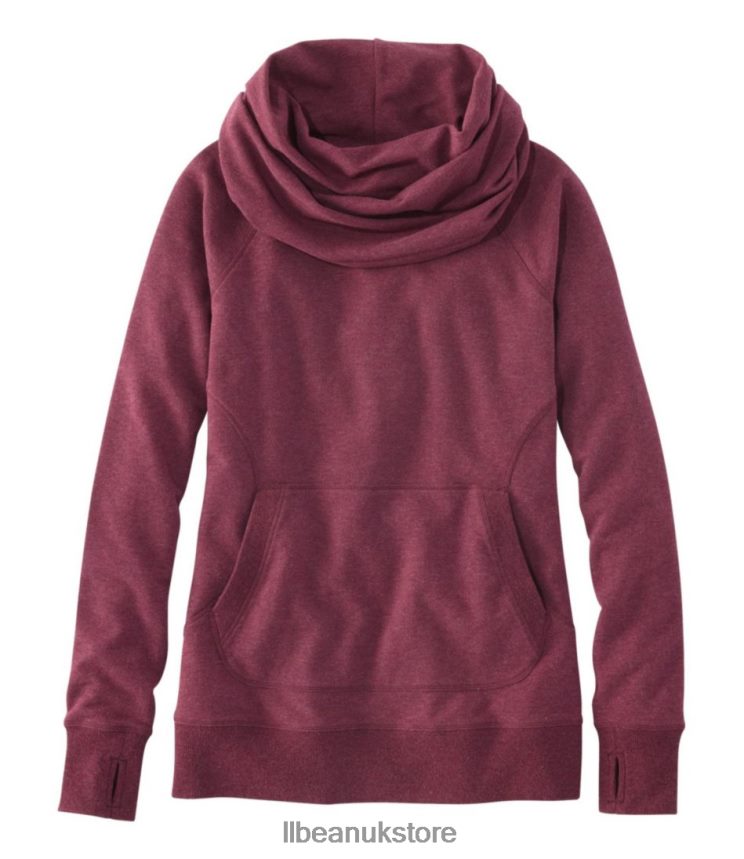 Clothing L.L.Bean Cozy Pullover Deep Port Heather Women 0VRR665699