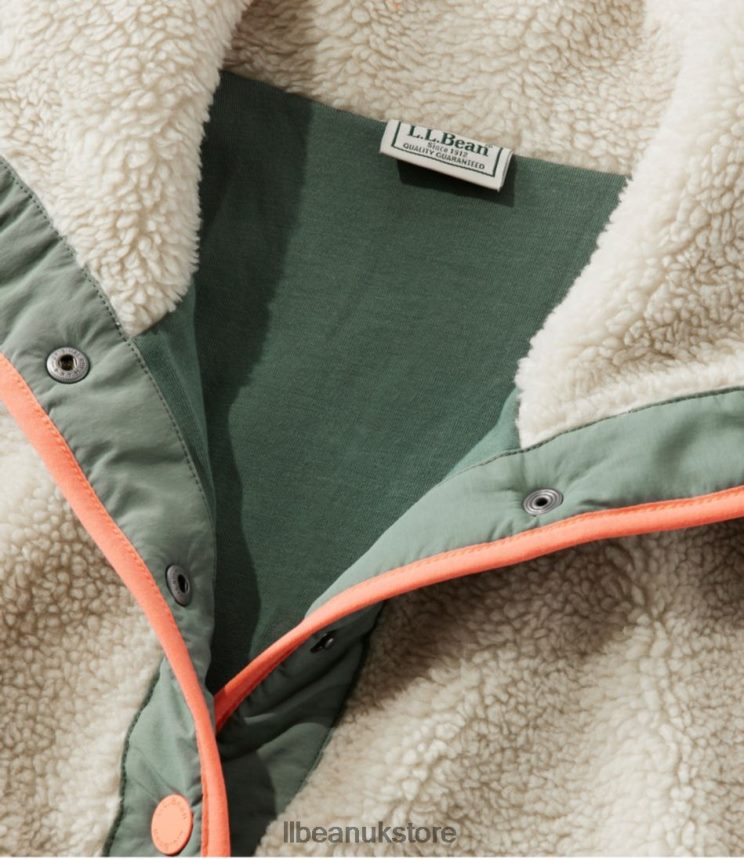 Clothing L.L.Bean Sherpa Fleece Pullover Soapstone Women 0VRR664917