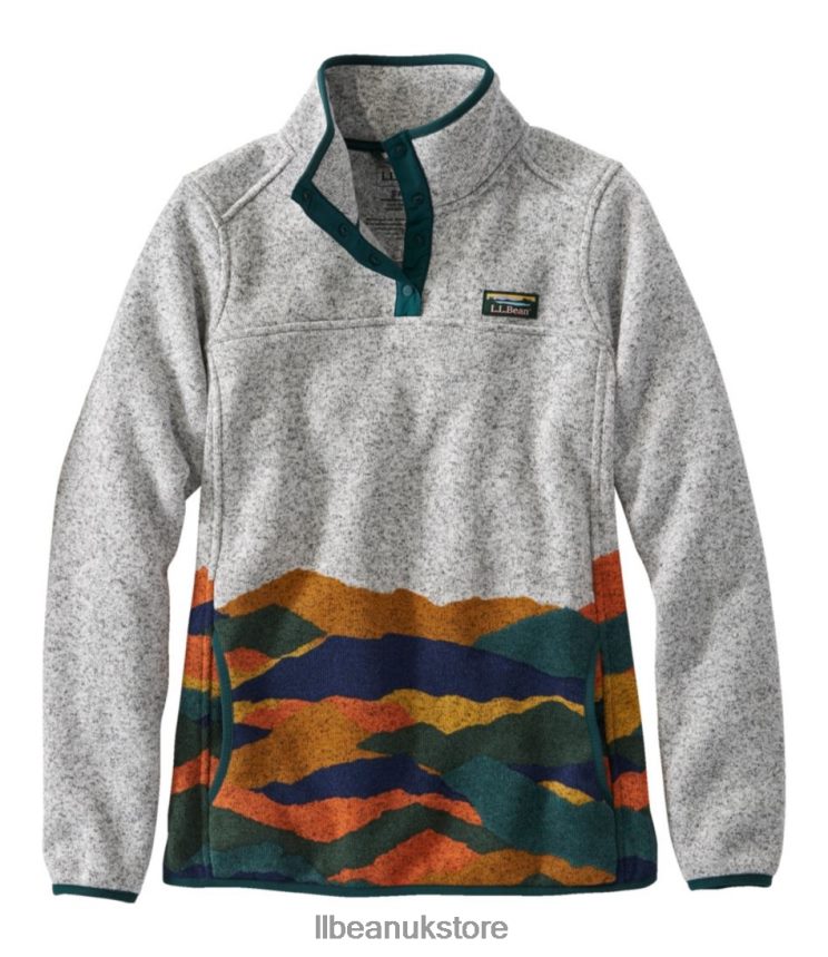 Clothing L.L.Bean Sweater Fleece Pullover Landscape Women 0VRR666616