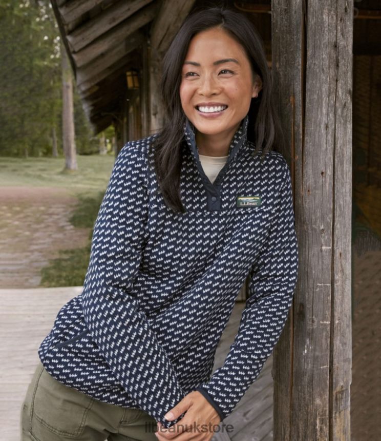 Clothing L.L.Bean Sweater Fleece Pullover Landscape Women 0VRR666616
