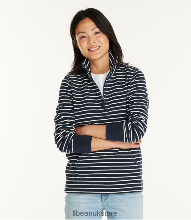 Clothing L.L.Bean Ultrasoft Sweats Classic Navy/Cream Women 0VRR66390