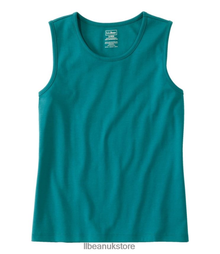 Clothing L.L.Bean Pima Cotton Tee Warm Teal Women 0VRR6620