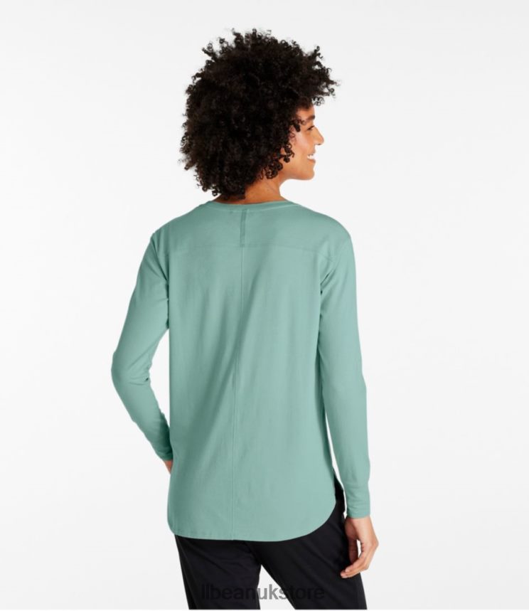 Clothing L.L.Bean Beyond Soft Tee Marine Blue Women 0VRR665798