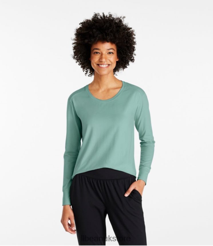 Clothing L.L.Bean Beyond Soft Tee Sea Pine Women 0VRR663149