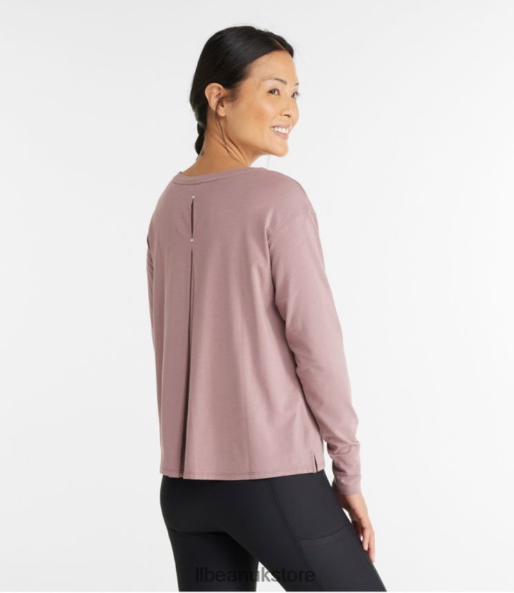 Clothing L.L.Bean Beyond Soft Tee Smokey Mauve Women 0VRR664874