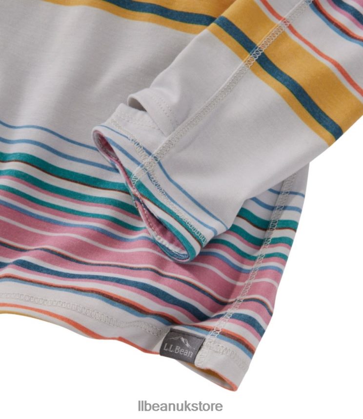 Clothing L.L.Bean Everyday SunSmart Tee Citrus Green/Sea Green Women 0VRR663323
