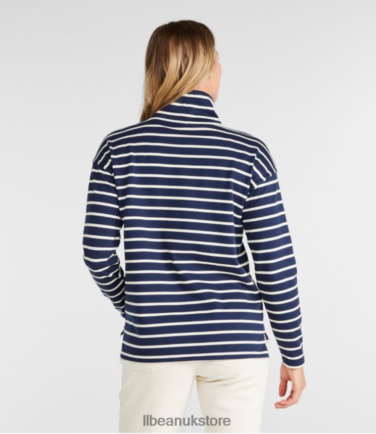 Clothing L.L.Bean Heritage Mariner Top Marine Blue/Mineral Red Women 0VRR663316