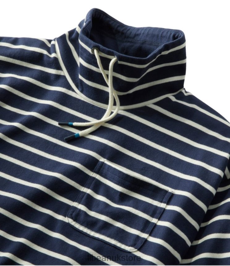 Clothing L.L.Bean Heritage Mariner Top Marine Blue/Mineral Red Women 0VRR663316