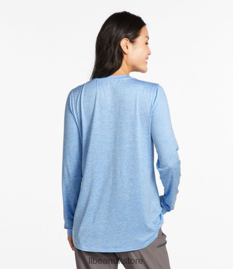 Clothing L.L.Bean Insect Shield Pro Knit Crew Silver Birch Women 0VRR663359