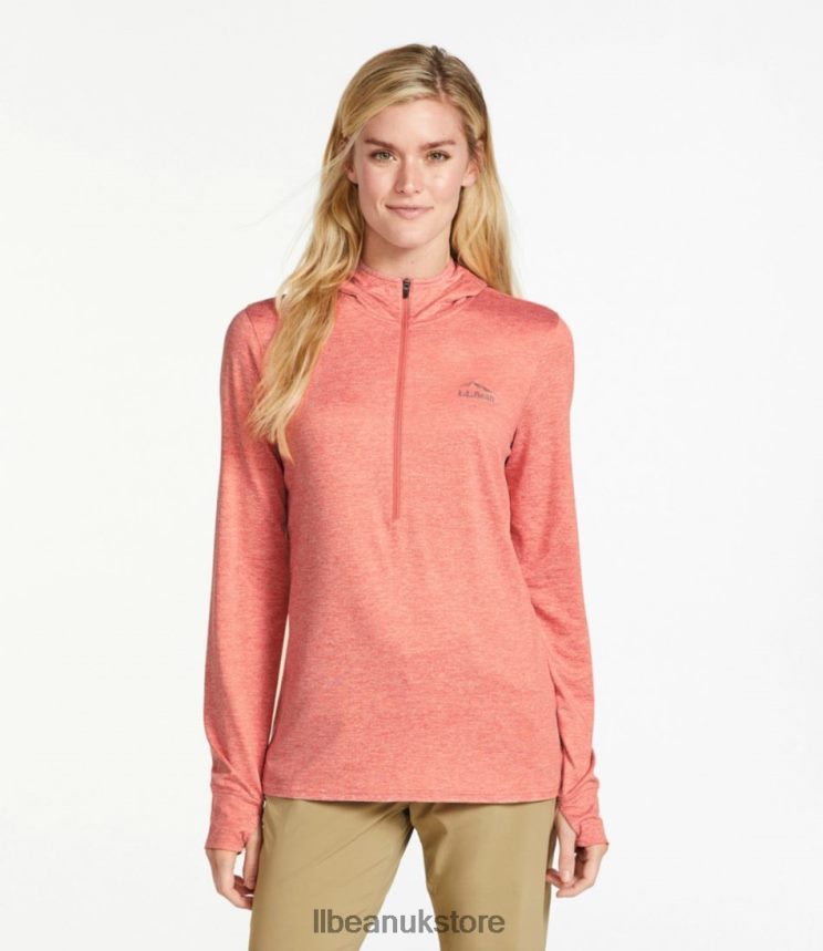 Clothing L.L.Bean Insect Shield Pro Knit Hoodie Field Rose Heather Women 0VRR665855