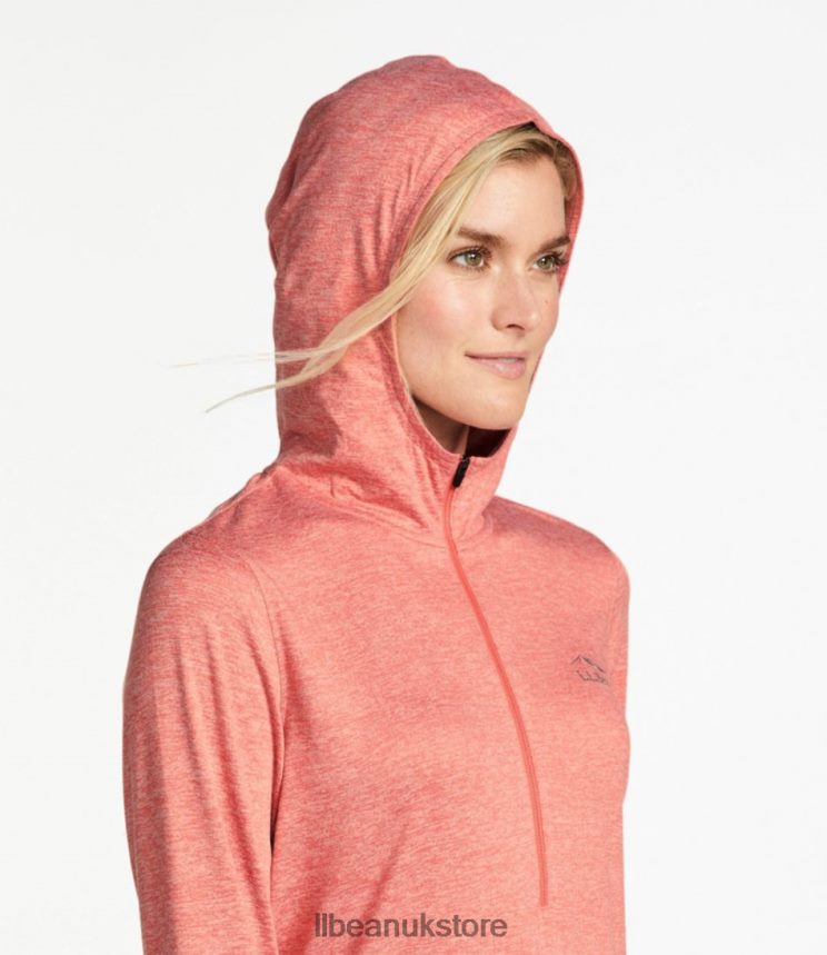 Clothing L.L.Bean Insect Shield Pro Knit Hoodie Field Rose Heather Women 0VRR665855