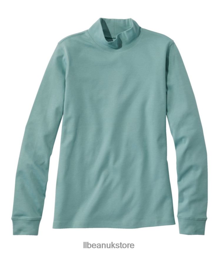 Clothing L.L.Bean Interlock Mock-Turtleneck Sea Pine Women 0VRR663303