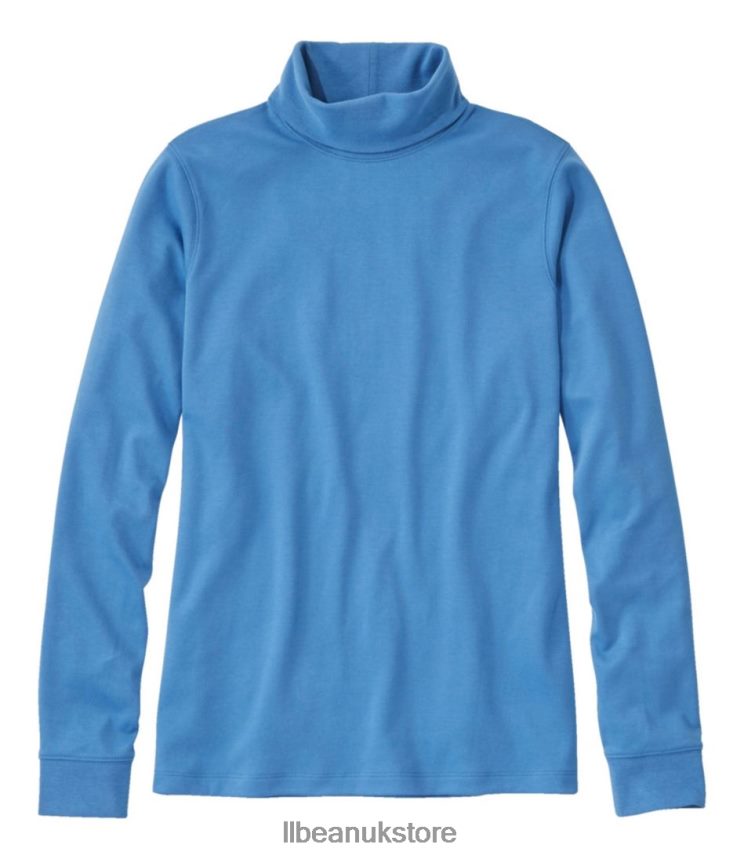 Clothing L.L.Bean Interlock Turtleneck Bright Blue Women 0VRR665709
