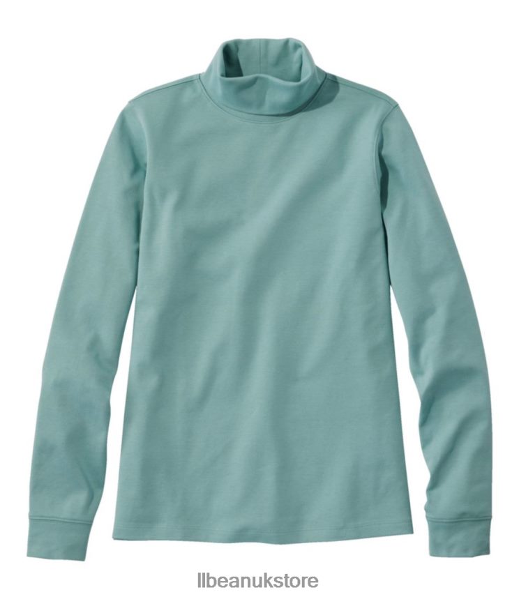 Clothing L.L.Bean Interlock Turtleneck Sea Pine Women 0VRR6675