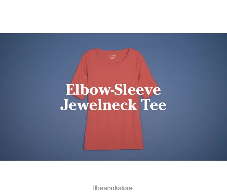 Clothing L.L.Bean Jewelneck Tee Sailcloth Medallion Dot Women 0VRR664645