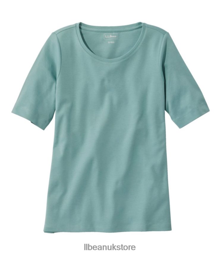 Clothing L.L.Bean Jewelneck Tee Sea Pine Women 0VRR662933