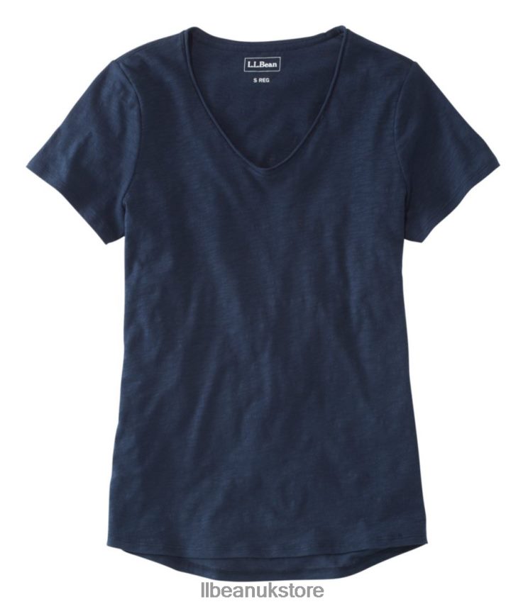Clothing L.L.Bean Organic Cotton Tee Classic Navy Women 0VRR6653