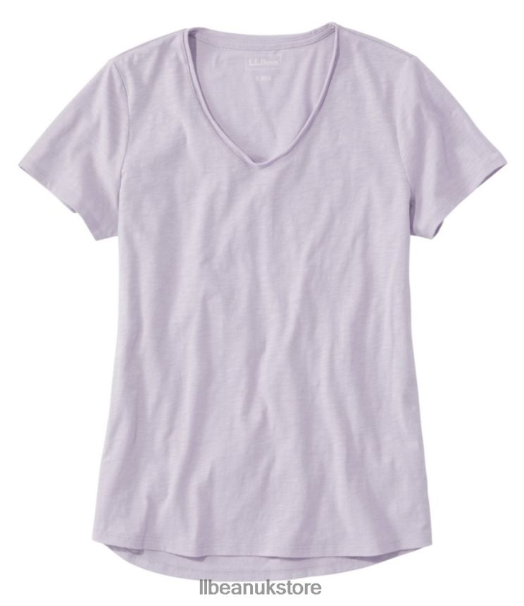 Clothing L.L.Bean Organic Cotton Tee Lilac Mist Women 0VRR666897