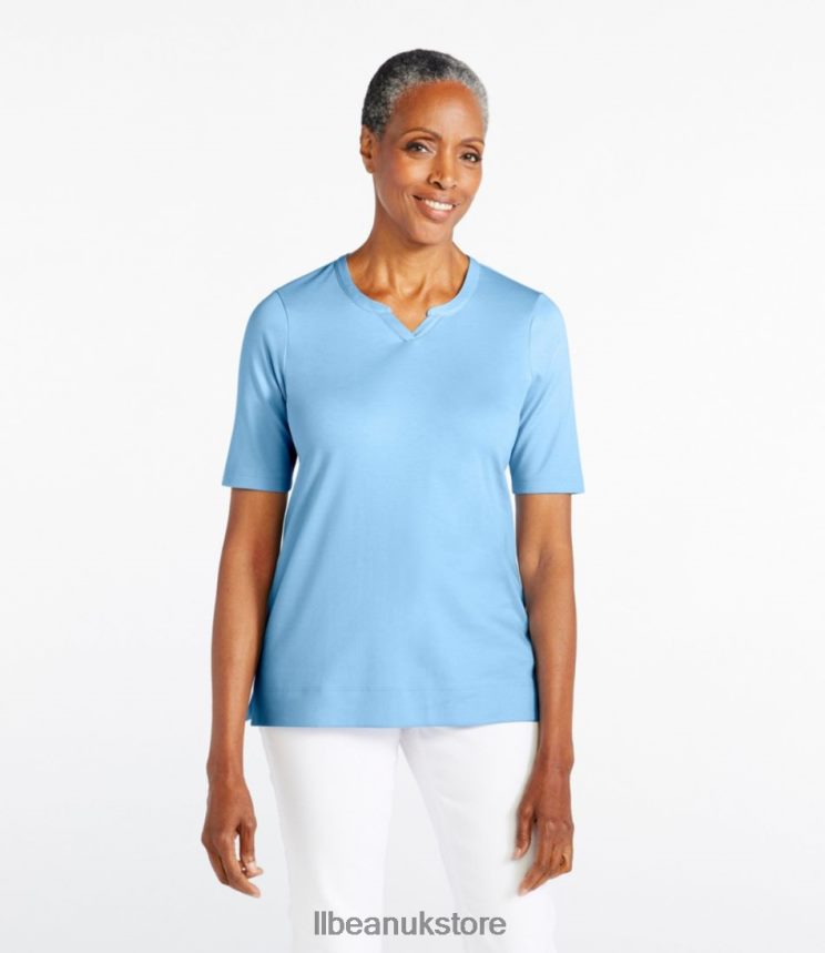 Clothing L.L.Bean Pima Cotton Tee Azalea Women 0VRR664646