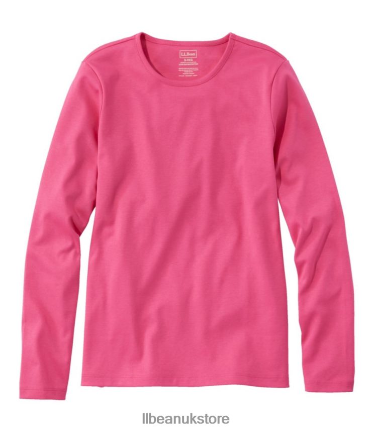 Clothing L.L.Bean Pima Cotton Tee Azalea Women 0VRR666387