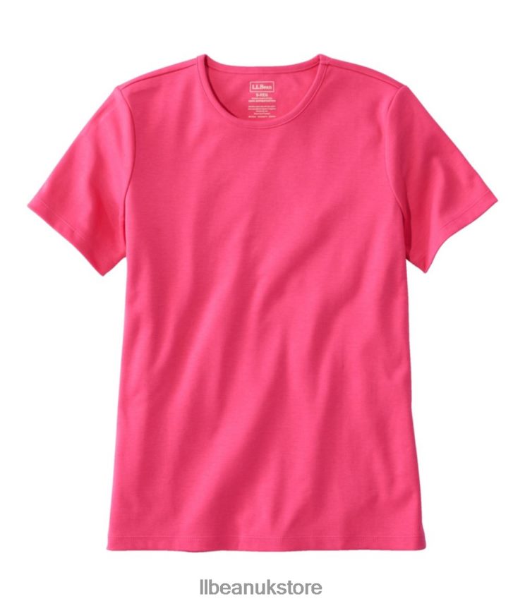 Clothing L.L.Bean Pima Cotton Tee Azalea Women 0VRR666389
