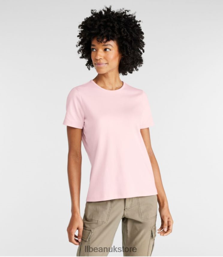 Clothing L.L.Bean Pima Cotton Tee Azalea Women 0VRR666389