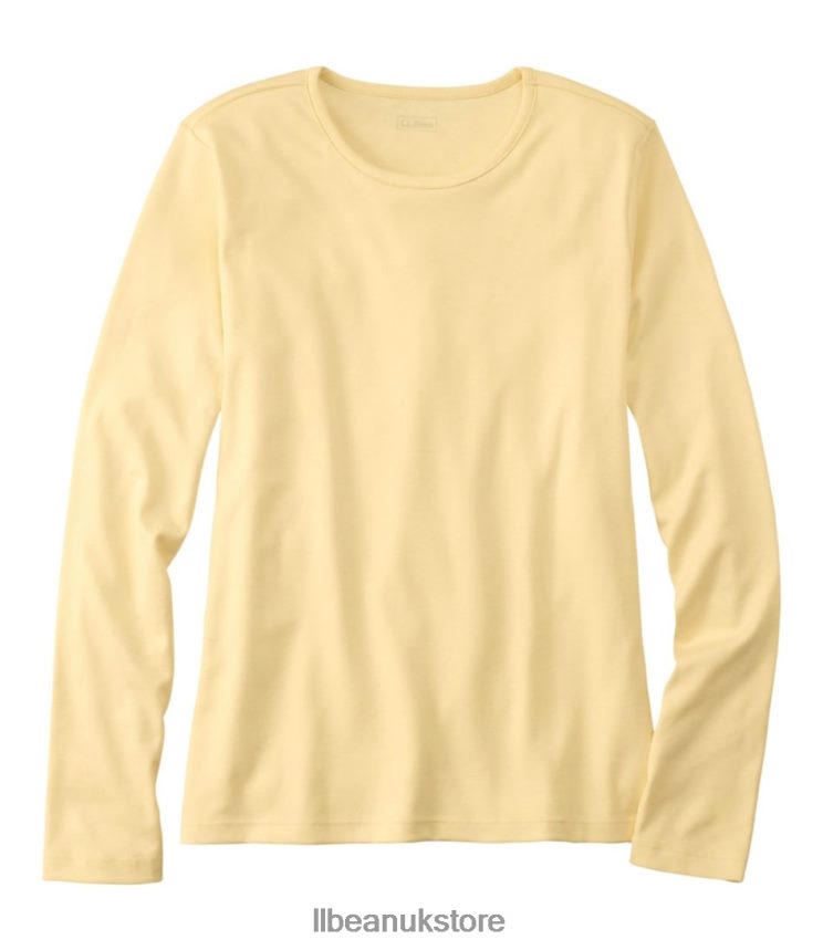 Clothing L.L.Bean Pima Cotton Tee Butter Women 0VRR666860
