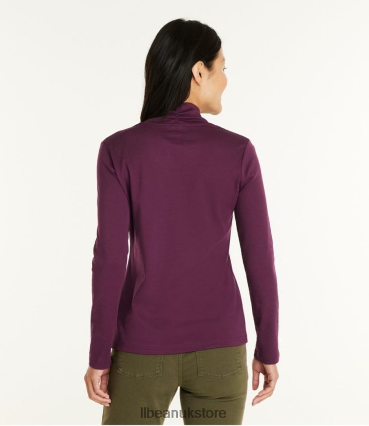 Clothing L.L.Bean Pima Cotton Tee Raven Blue Women 0VRR666919