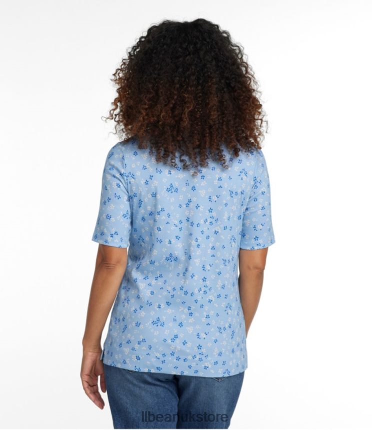 Clothing L.L.Bean Pima Cotton Tee Sea Salt Paisley Women 0VRR663500