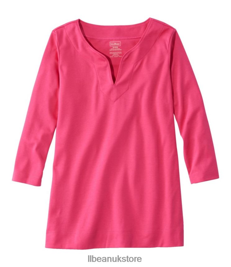 Clothing L.L.Bean Pima Cotton Tunic Azalea Women 0VRR666400